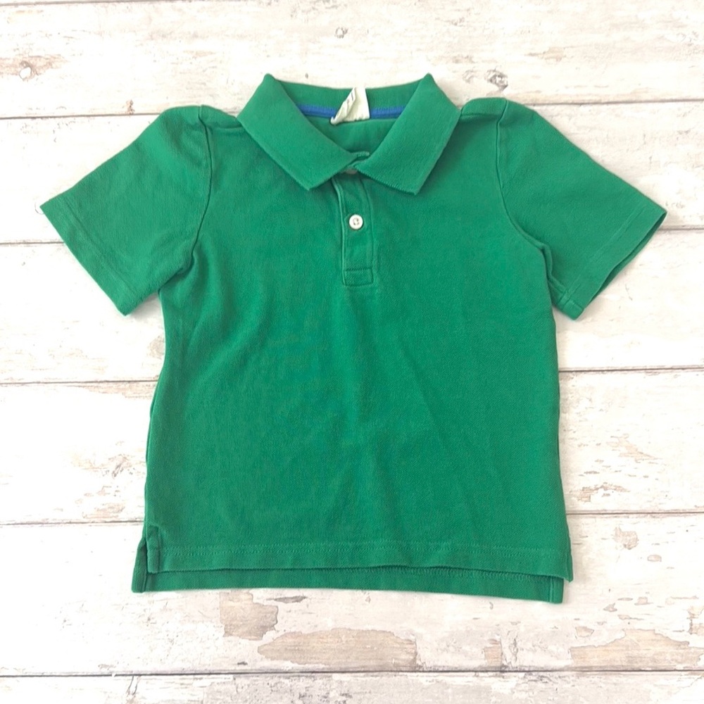 Boys 5T Green Polo Shirt Short Sleeves Kids Top Size 5 Crazy8 Brand